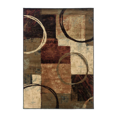 Covington Home Harlow Abstract Color Block 46"X65" Indoor Rectangular Accent Rug