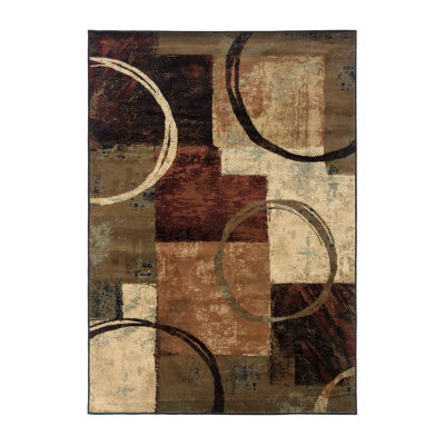 Covington Home Harlow Abstract Color Block Indoor Rectangular Area Rug