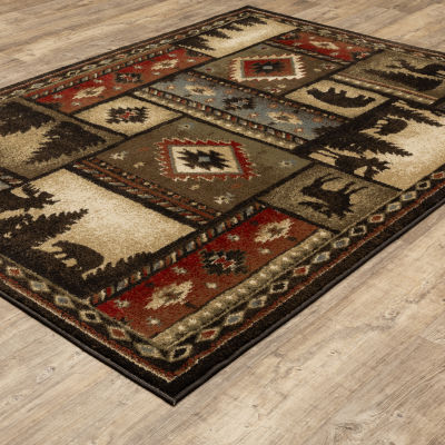 Covington Home Willow Southwest Lodge 46"X65" Indoor Rectangular Accent Rug