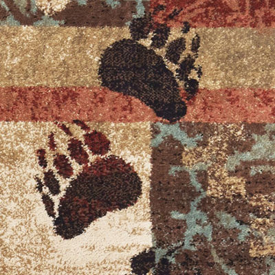 Covington Home Willow Patchwork Lodge 22"X90" Indoor Rectangular Runner