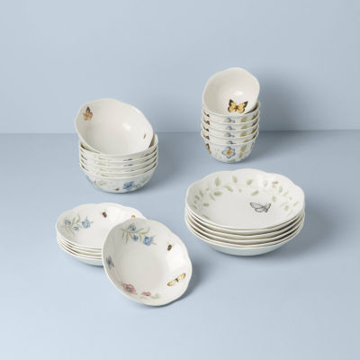 Lenox Butterfly Meadow 24-pc. Porcelain Bowl Set