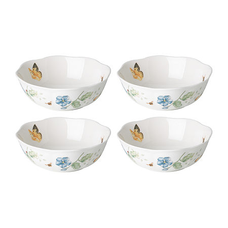 Lenox Butterfly Meadow 4-pc. Porcelain Pasta Bowl, One Size, White