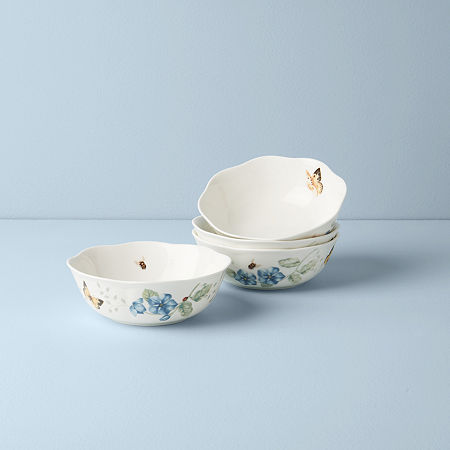 Lenox Butterfly Meadow 4-pc. Porcelain Pasta Bowl, One Size, White