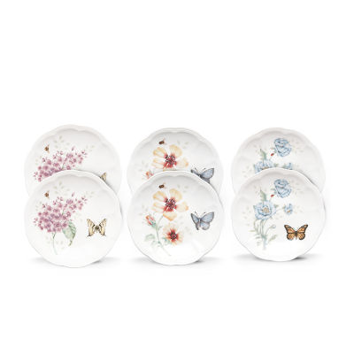 Lenox Butterfly Meadow 6-pc. Porcelain Appetizer Plate