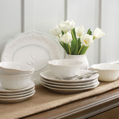 Lenox French Perle White 12-pc. Stoneware Dinnerware Set