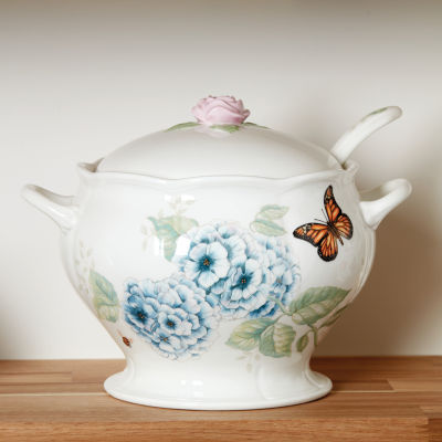 Lenox Butterfly Meadow Soup Tureen Porcelain