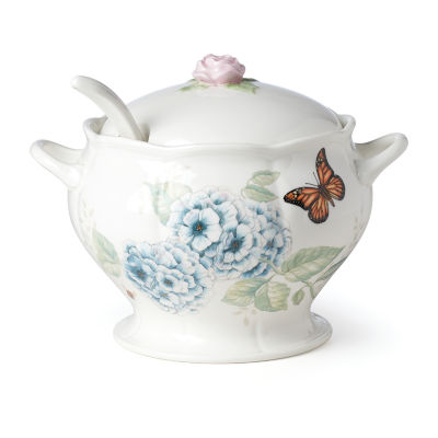 Lenox Butterfly Meadow Soup Tureen Porcelain