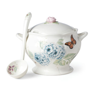 Lenox Butterfly Meadow Soup Tureen Porcelain