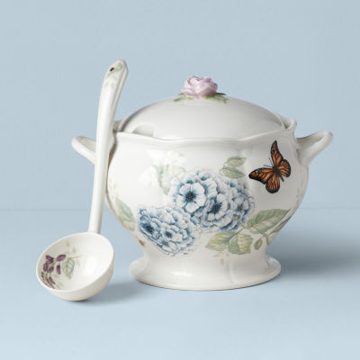 Lenox Butterfly Meadow Soup Tureen Porcelain