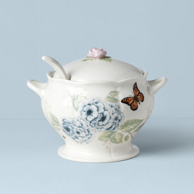 Lenox Butterfly Meadow Soup Tureen Porcelain