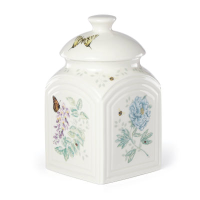 Lenox Butterfly Meadow Porcelain 3pc Canister Set