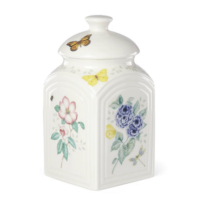 Lenox Butterfly Meadow Porcelain 3pc Canister Set