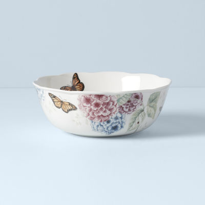 Lenox Butterfly Meadow Hydrangea Porcelain Serving Bowl