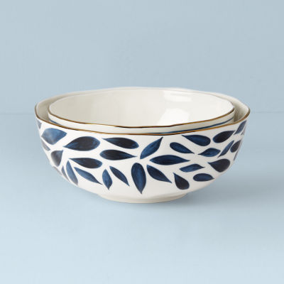 Lenox Blue Bay 2-pc. Porcelain Serving Bowl