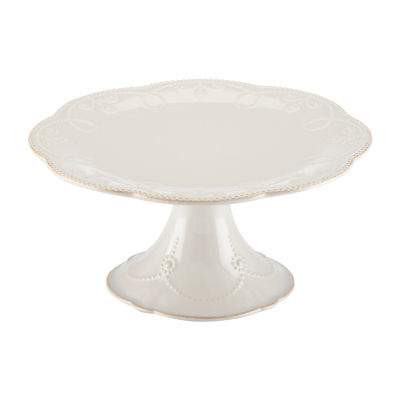 Lenox French Perle White Stoneware Cake Stand