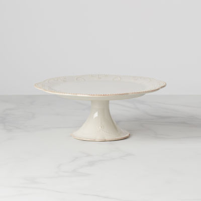 Lenox French Perle White Stoneware Cake Stand