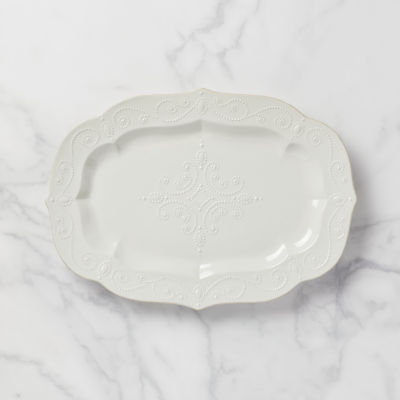 Lenox French Perle White Stoneware Serving Platter