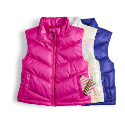 Xersion Little & Big Kid Girls Heavyweight Puffer Vest