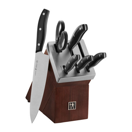 Henckels International Definition Self Sharpening 7-pc. Knife Block Set, One Size, Black