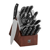 8-Piece Japanese Steel Knife Block Set with Built in Sharpener – Anolon