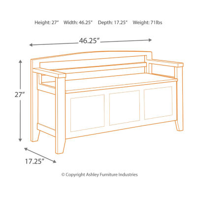 Signature Design by Ashley Caelan Storage Bench