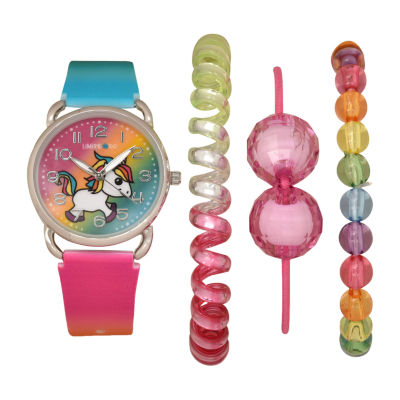 Limited Too Girls Multicolor 4-pc. Watch Boxed Set Lmt20016jc