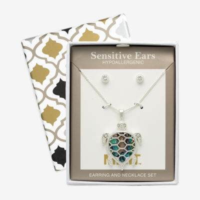 Mixit Womens Cubic Zirconia Hypoallergenic 2-pc. Jewelry Set