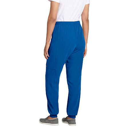 Jockey 2481 Womens Stretch Fabric Scrub Pants, Petite Medium, Blue