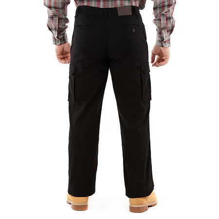 Smiths Workwear Fleece Lined Mens Regular Fit Cargo Pant, 42 32, Black