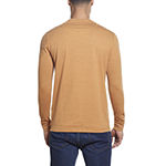 American Threads Mens Long Sleeve Regular Fit Henley Shirt