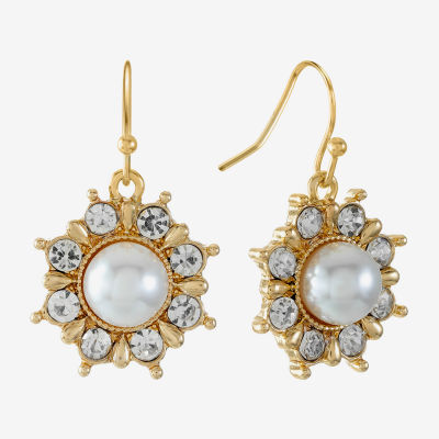 Monet Jewelry Simulated Pearl Drop Earrings