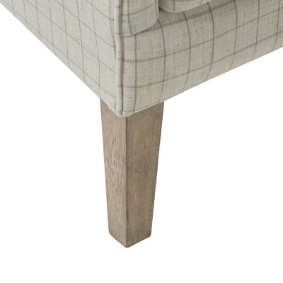 Madison Park Leda Winged Back Upholstered Armchair