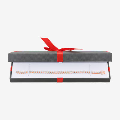 1 CT. T.W. Genuine White Diamond 7.5 Inch Tennis Bracelet in Sterling Silver or 14K Gold Over Silver