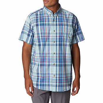 Columbia Rapid Rivers™ II Mens Regular Fit Short Sleeve Plaid Button-Down  Shirt - JCPenney