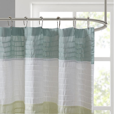 Madison Park Eastridge Shower Curtain, One Size, Green