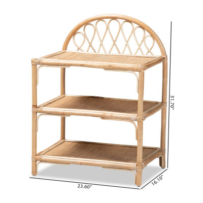 Redell 3-Shelf Bookshelf