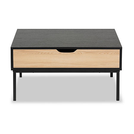 Haben 1-Drawer Coffee Table, One Size, Black -  Baxton Studio, 79414320026