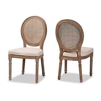 Jair Upholstered King Louis Back Side Chair (Set of 2) 7003RR