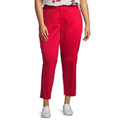 Buy Peach and Red Combo of 2 Ankle Length Pant Rayon for Best