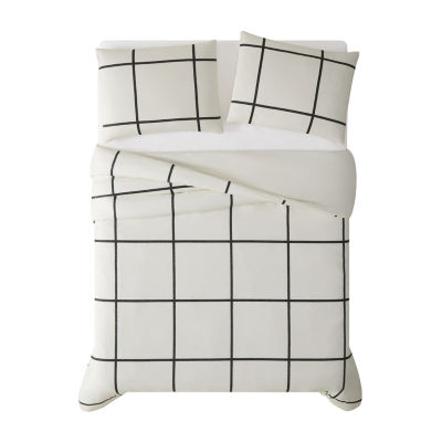 Truly Soft Kurt Windowpane Duvet Cover Set