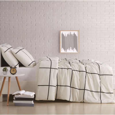 Truly Soft Kurt Windowpane Duvet Cover Set