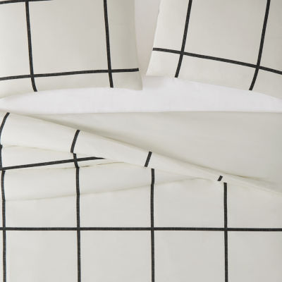 Truly Soft Kurt Windowpane Duvet Cover Set