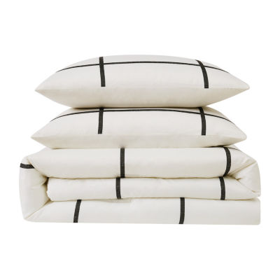 Truly Soft Kurt Windowpane Duvet Cover Set