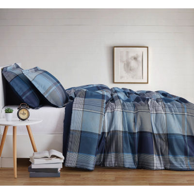 Truly Soft Trey Plaid Duvet Cover Set