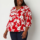 Jcpenney plus size clearance blouses