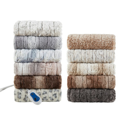 Beautyrest Marselle Heated Automatic Shut Off Washable Midweight Throw
