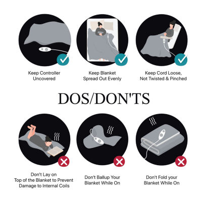 Beautyrest Marselle Heated Automatic Shut Off Washable Midweight Throw