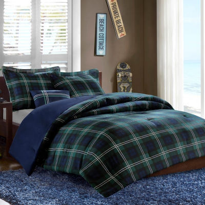 Mi Zone Cameron Plaid Comforter Set with Decorative Pillow