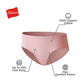 Hanes Ultimate Girls' 4-Pack Stretch Hipster Panties