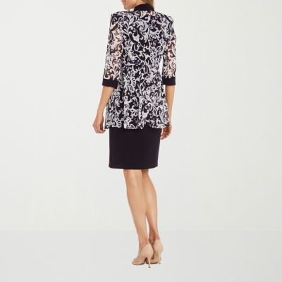 R&M Richards Robe de Veste 2 Pièces avec Empiècement en